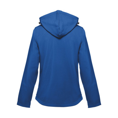 THC ZAGREB WOMEN. Women's softshell jacket with detachable hood and rounded back hem